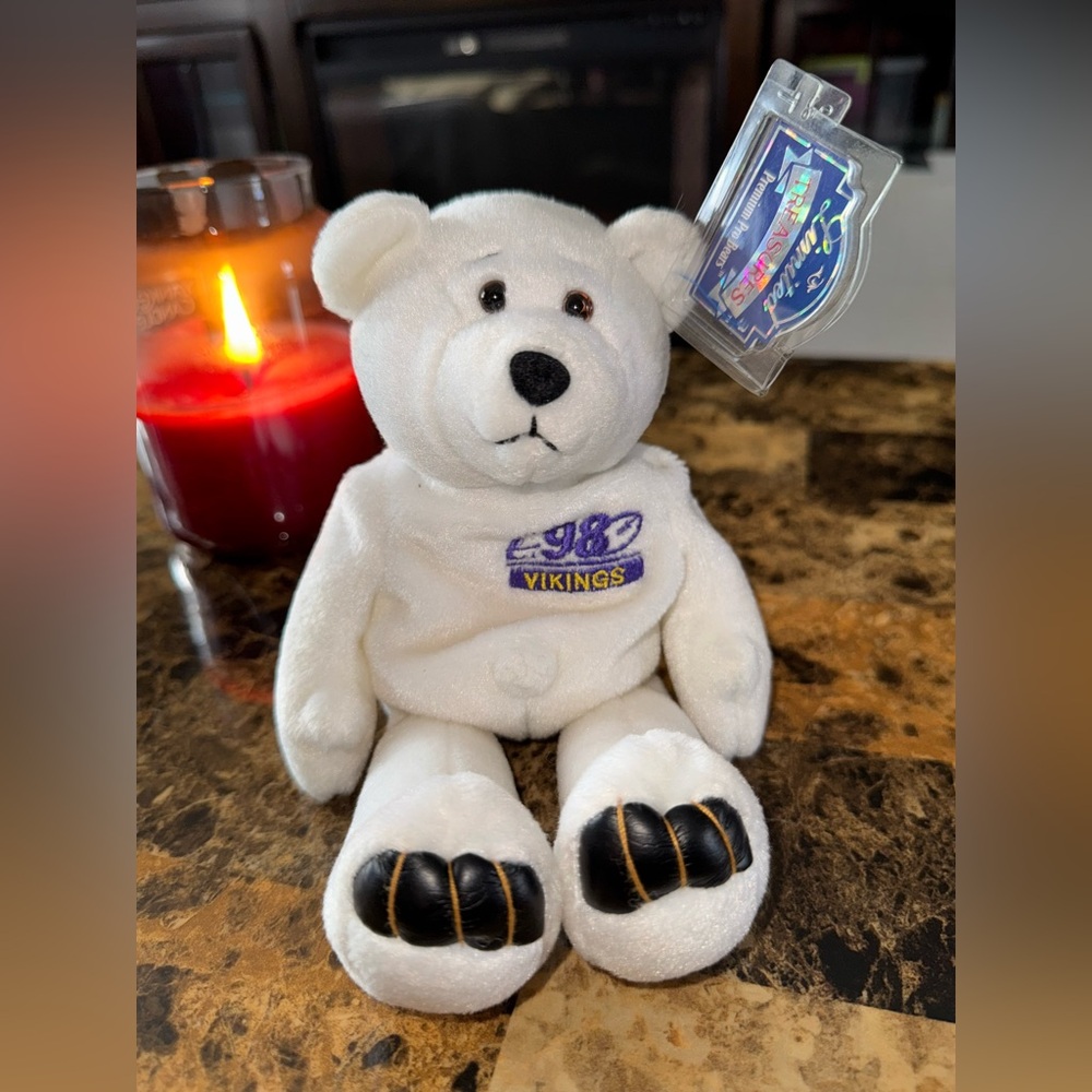 🏈✨ Limited Treasures Premium Pro Bear – Randy Moss Vikings – Collectible